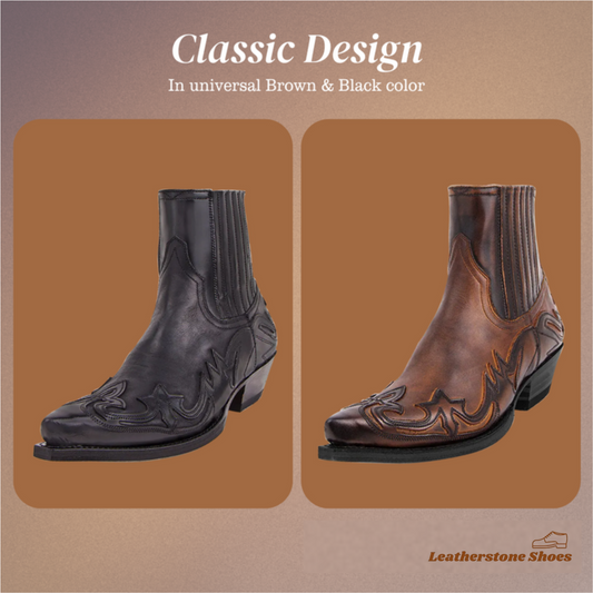 Brian | Classic Low Cut Cowboy Boots