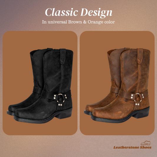 Elias | Retro Mid-calf Leather Boots