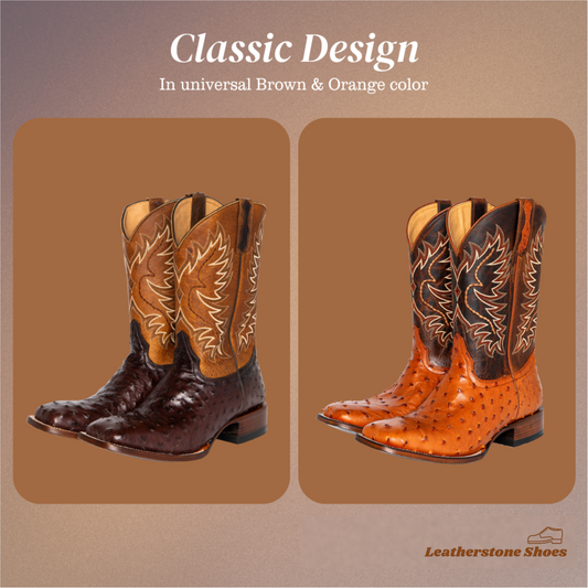 Gustav | Mid-calf Embroidered Boots