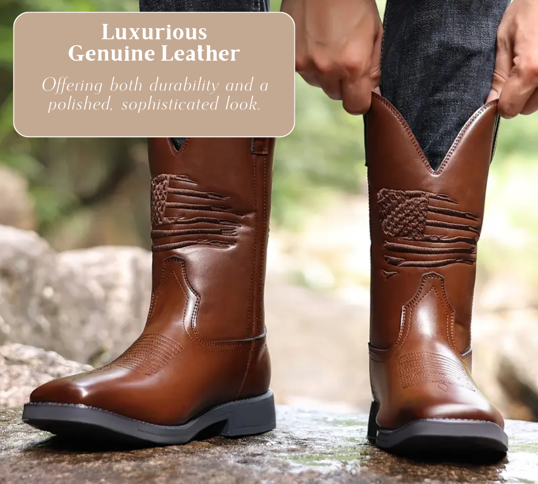 Leo | Western Style Stitched Boots