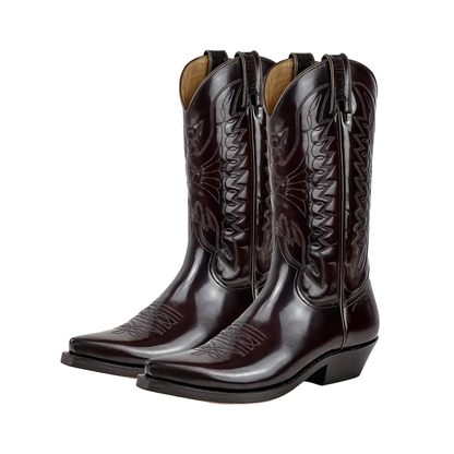Christoffer | High Heel Pointed Toe Leather Boots