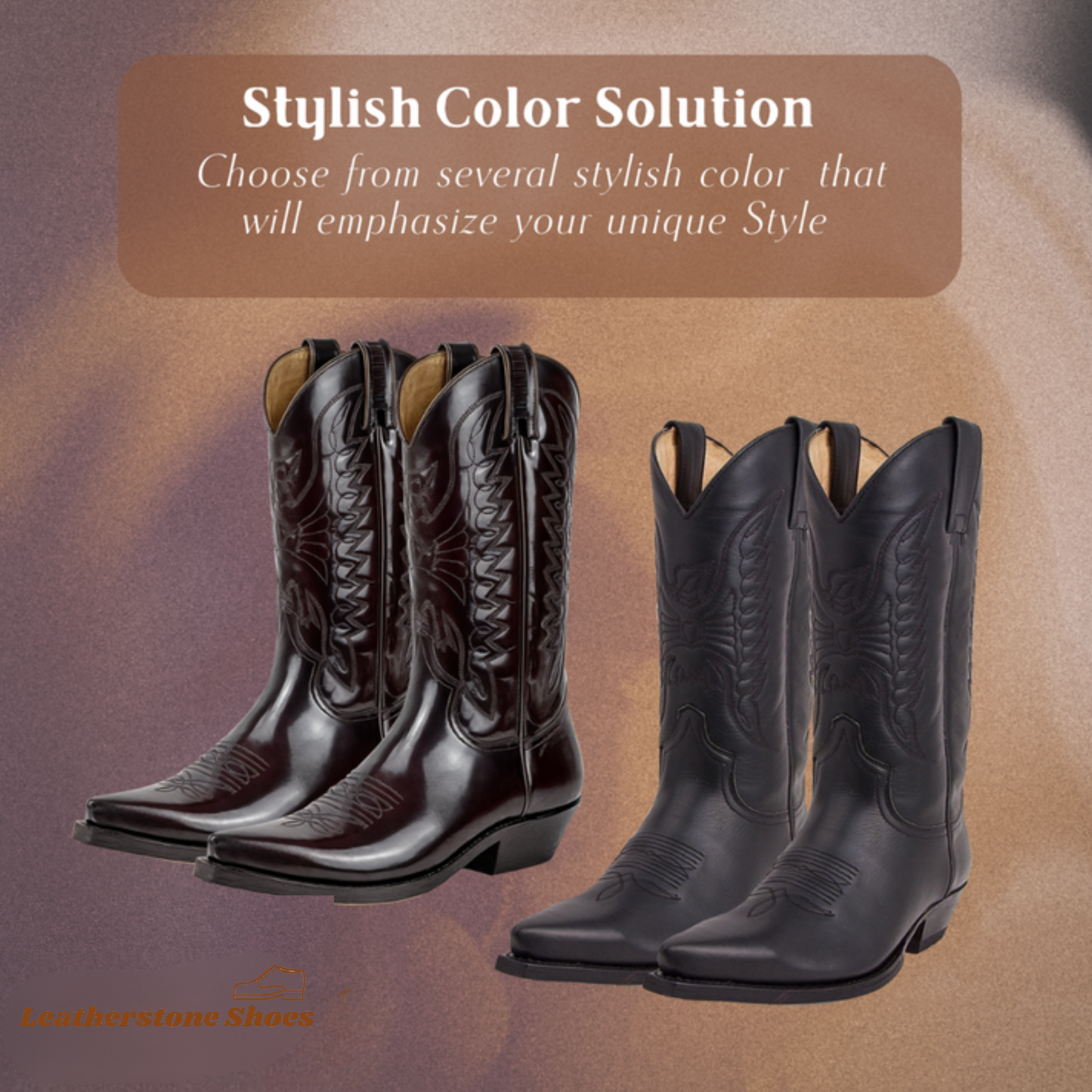 Christoffer | High Heel Pointed Toe Leather Boots