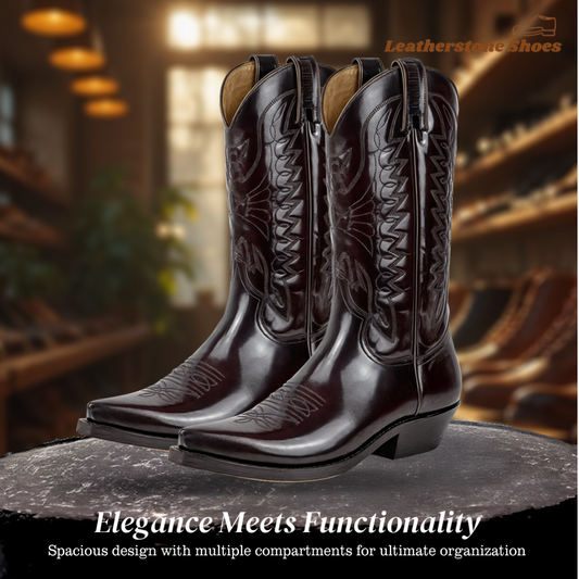 Christoffer | High Heel Pointed Toe Leather Boots